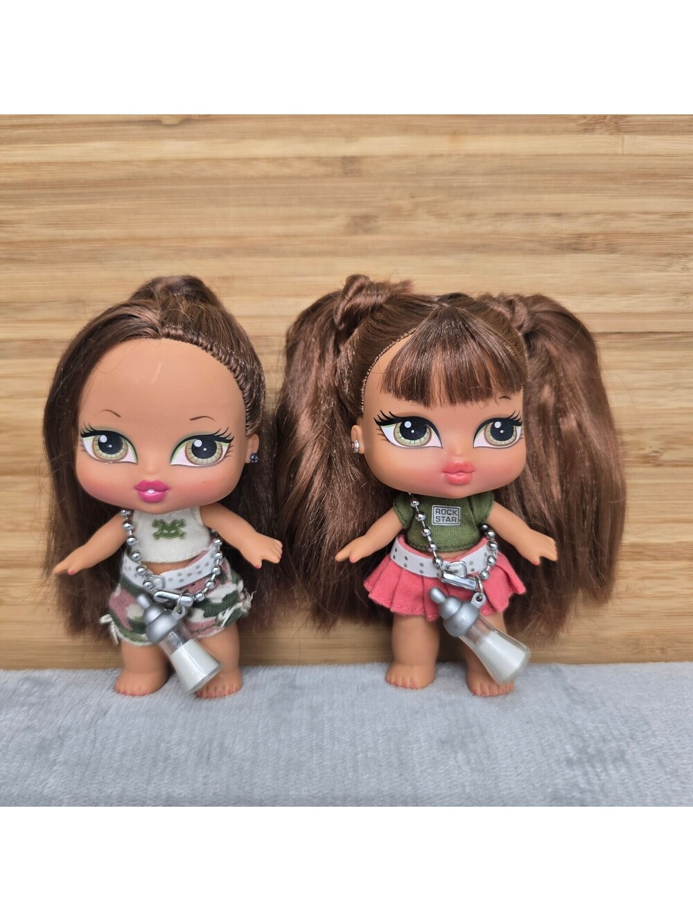 Vintage Bratz Babyz Triiiplets Dolls Set of 2 Aira & Kesara 2007 Rare OOB